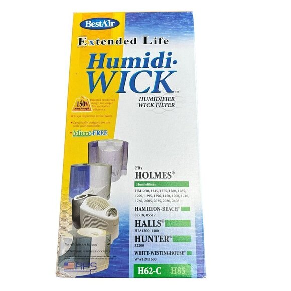 Lot of 3 BestAir Extended Life Humidifier Wick Filter Replacements New in Box - Picture 2 of 6